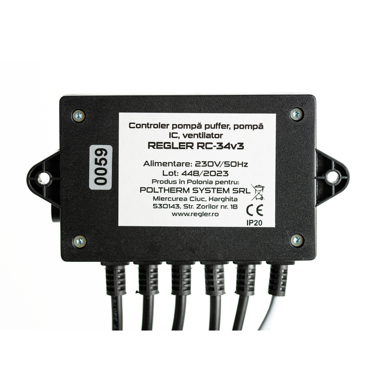 REGLER RC 34v3 puffer - controler pompă IC și puffer + ventilator (opțional termostat)