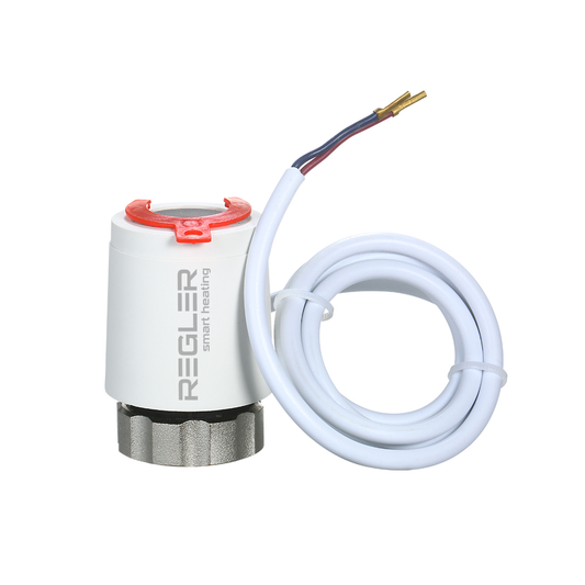 Actuator termoelectric Regler NC M30x1.5, normal închis, 220v, cu filet metalic