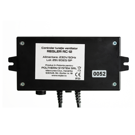 REGLER RC 12 - controler turație ventilator (potențiometru)