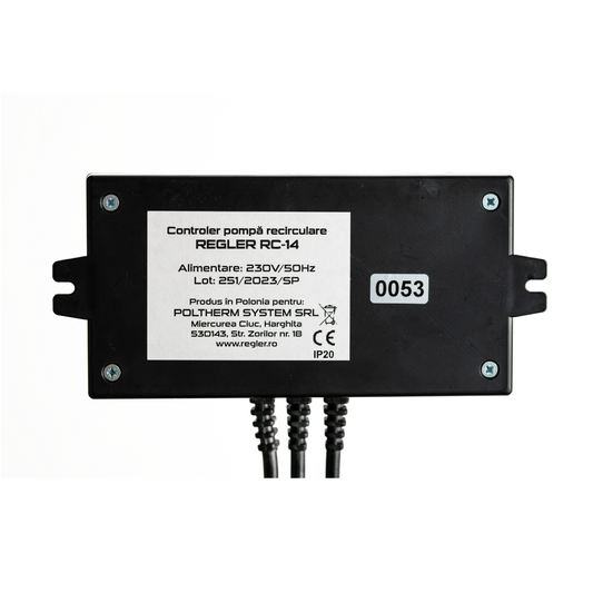 REGLER RC 14 - controler pompă analogic (funcționare peste temp. setată)