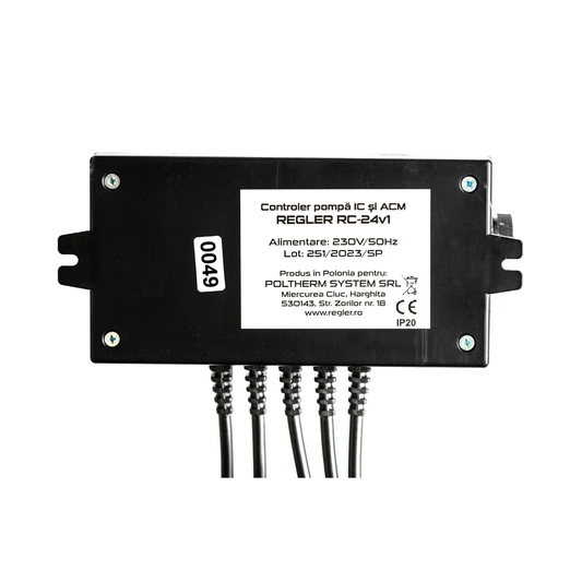 REGLER RC 24v1 - controler pompă IC și ACM (model standard)