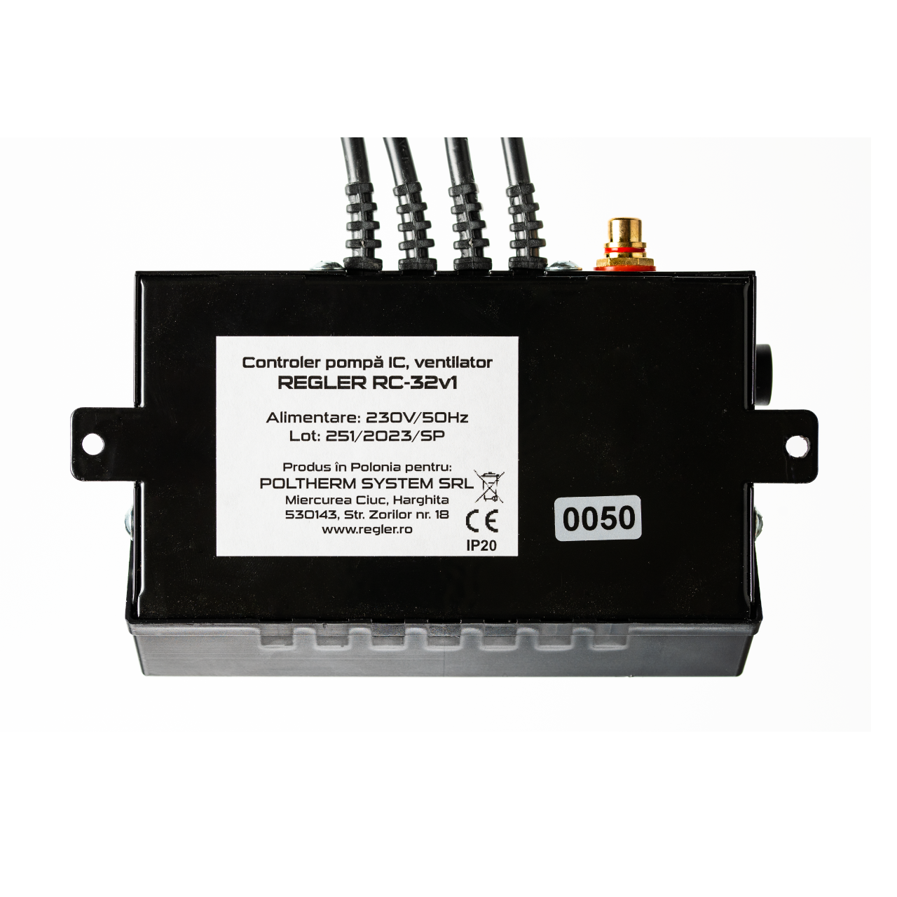 REGLER RC 32v1 - controler pompă IC și ventilator (opțional termostat de cameră sau senzor gaze evacuare)