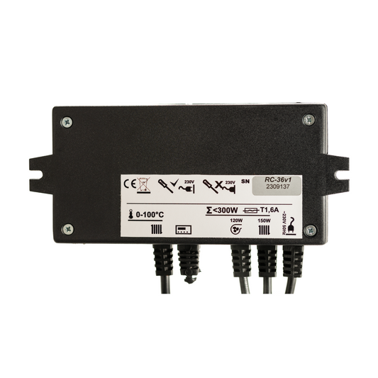 REGLER RC 36v1 - controler pompă IC și ventilator (opțional termostat de cameră)