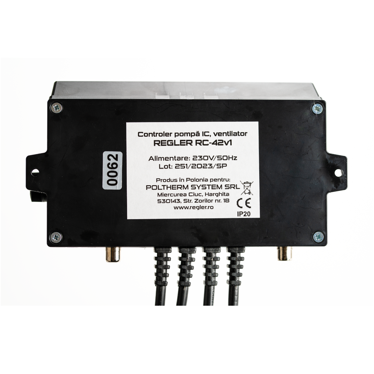 REGLER RC 42v1 PID pentru centrale peste 35 kW, comanda pompa si ventilator (optional senzor gaze arse și termostat)