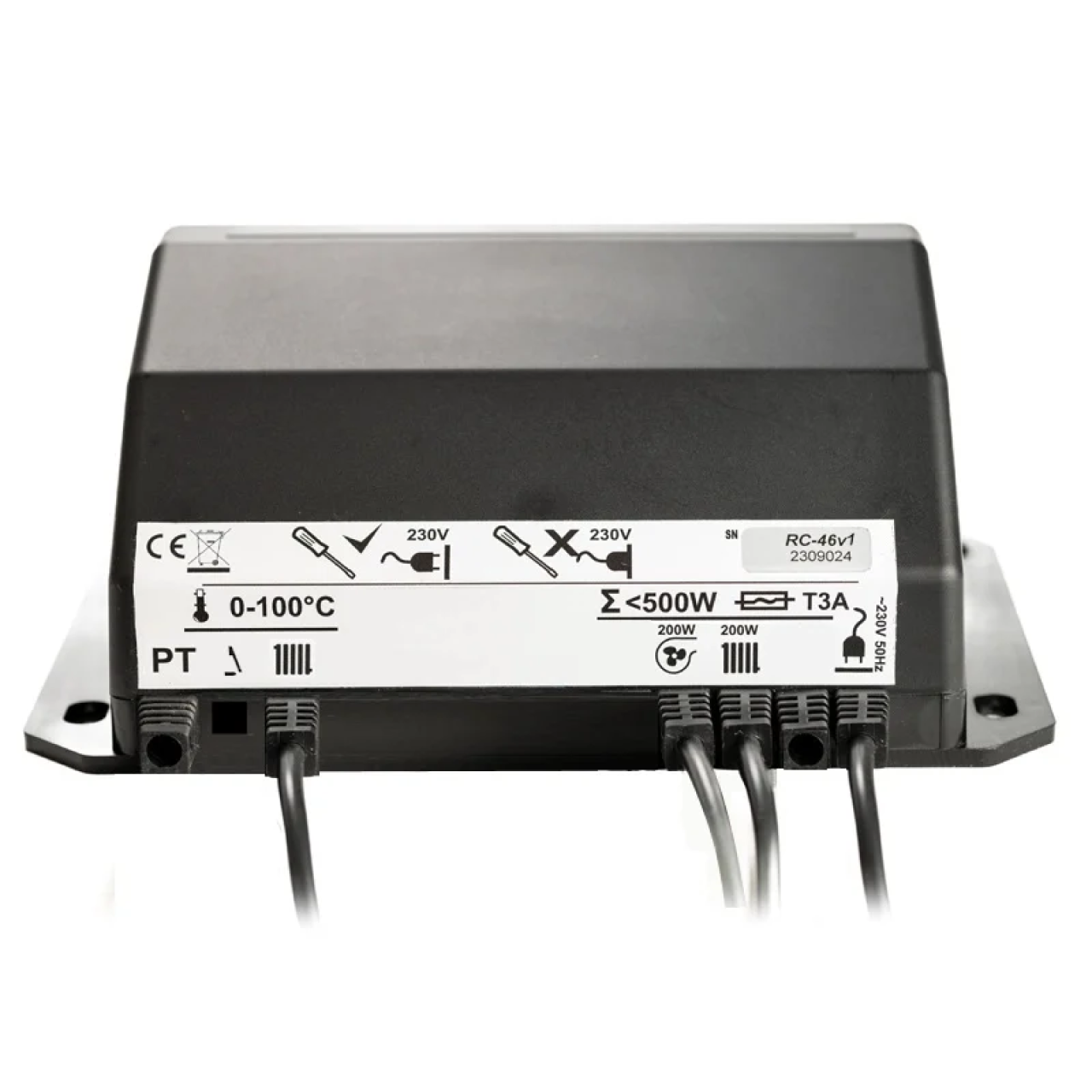 REGLER RC 46v1 - controler pompă IC și ventilator (opțional termostat de cameră, senzor gaze evacuare)