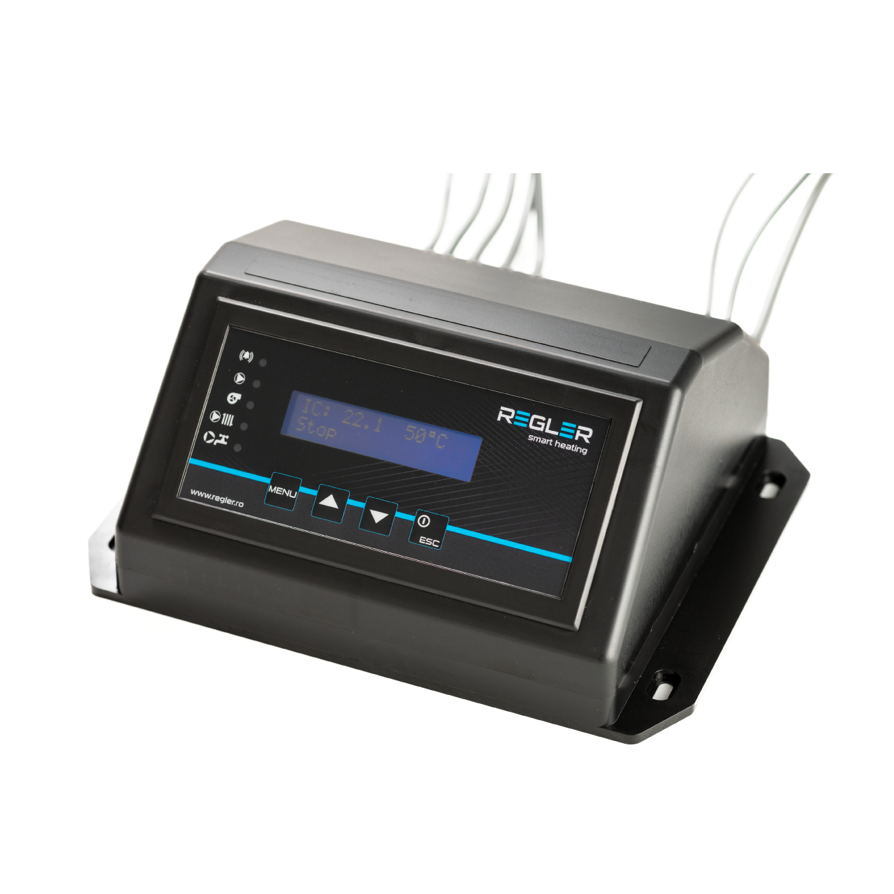 REGLER RC 46v3, comanda pompa IC, pompa ACM, pompa puffer si ventilator, optional termostat de ambient si senzor gaze arse