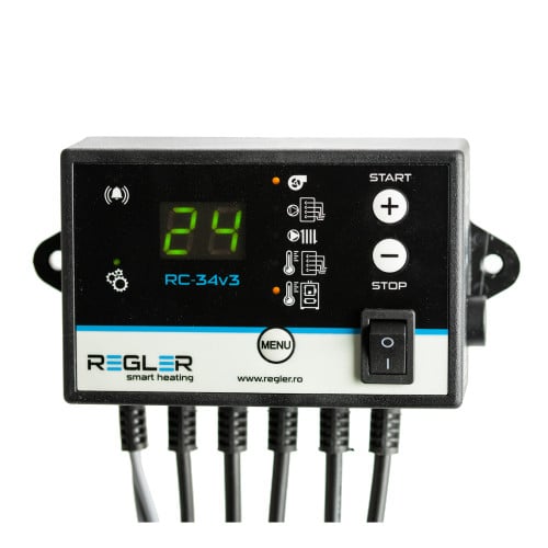 REGLER RC 34v3 puffer - controler pompă IC și puffer + ventilator (opțional termostat)