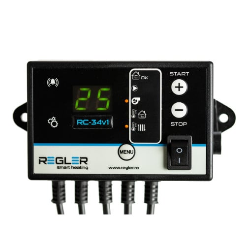 REGLER RC 34v1, comanda pompa IC si ventilator (opțional termostat)