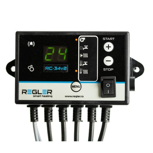 REGLER RC 34v2 - controler pompă IC și ACM + ventilator (opțional termostat)