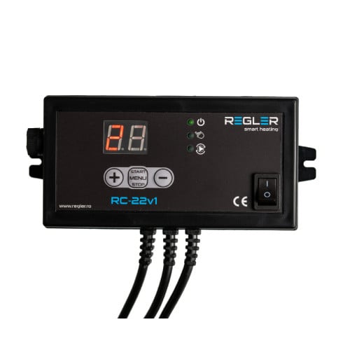 REGLER RC 22v1 - controler pompă cu afișaj LED (funcționare peste temp. setată)