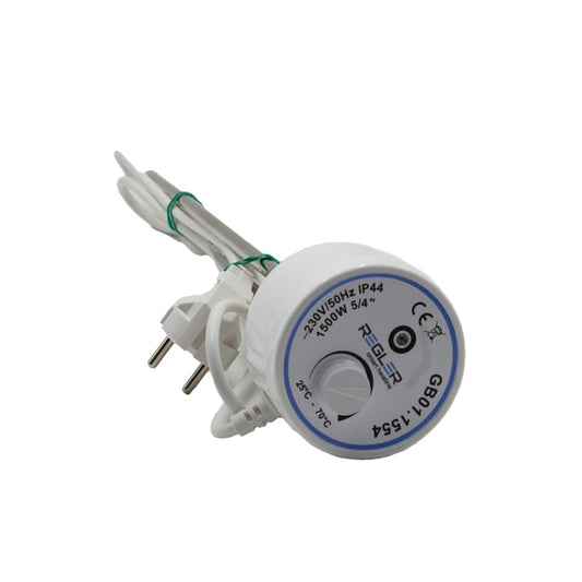 Rezistenta electrica boiler cu termostat Regler - 1500 W -  5/4”